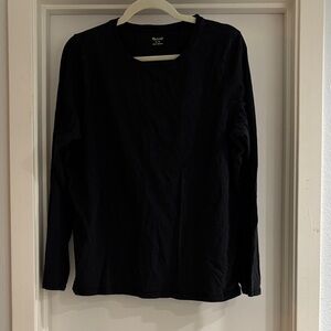 Madewell Black Crew Neck Top